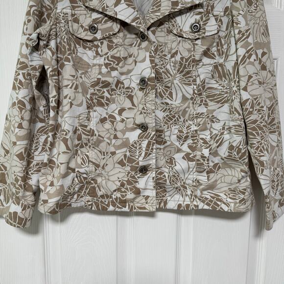 Addition by Chico's Women's Floral Button Front Jacket Size 1 - Picture 3 of 11